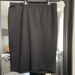 Fashion to Figure black super scuba pencil skirt 1x